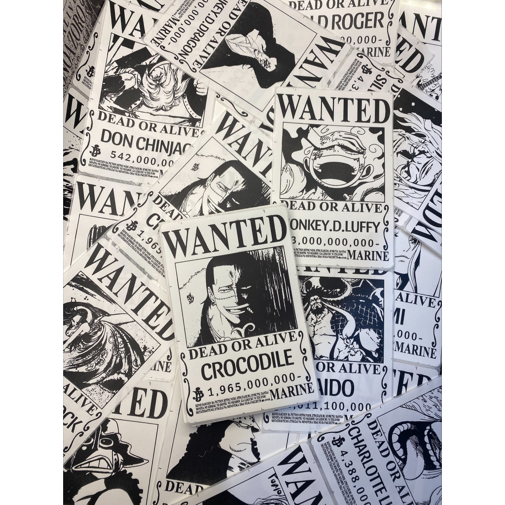 100 Poster Truy Nã One Piece Dán Tường Mô hình One Piece Cao Cấp, Figure Mô Hình Anmie One Piece Luffy