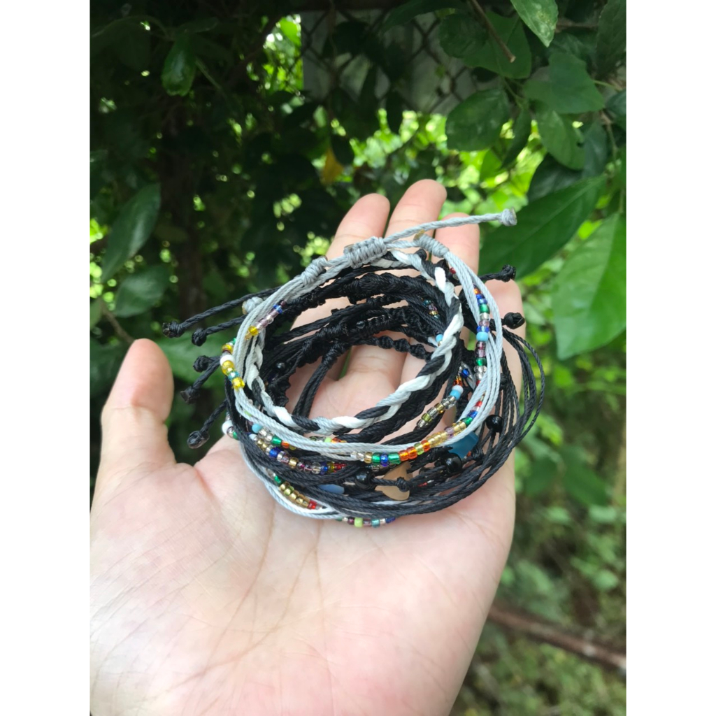 Vòng tay, vòng chân dây cói handmade waterproof  phong cách vintage không thấm nước - mẫu theo số trong hình