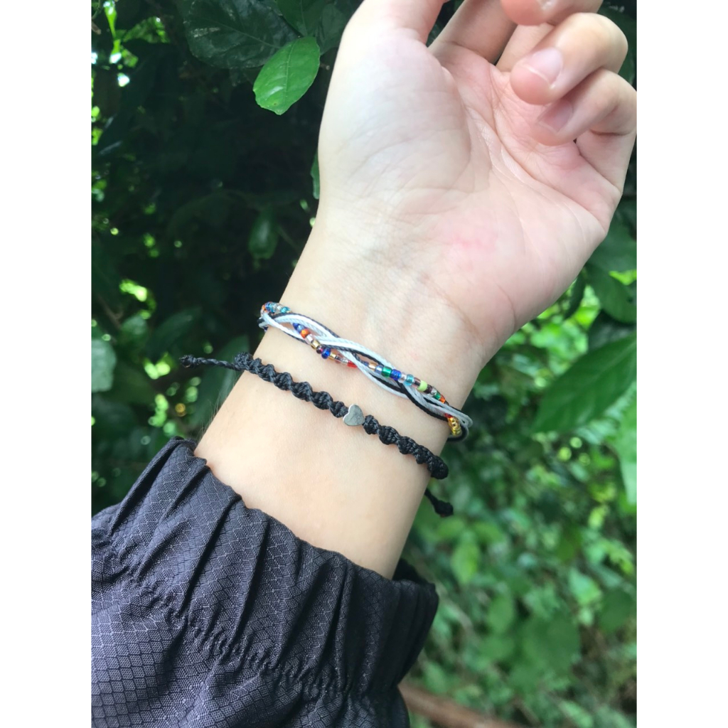 Vòng tay, vòng chân dây cói handmade waterproof  phong cách vintage không thấm nước - mẫu theo số trong hình