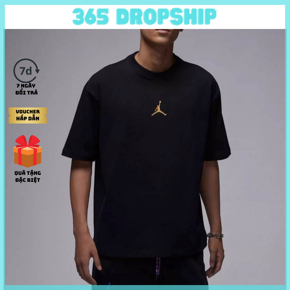 Áo thun nam JORDAN basic tee phông Form Unisex Tay Lỡ Vải Cotton 100%