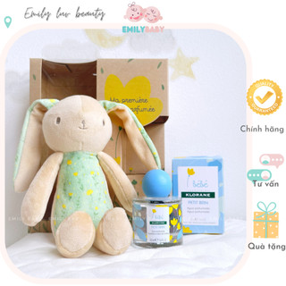 Set nước hoa Pháp cho bé KLORANE bébé tặng kèm thỏ bông