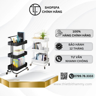 Xe đẩy 3 tầng, xe đẩy nhựa đa năng