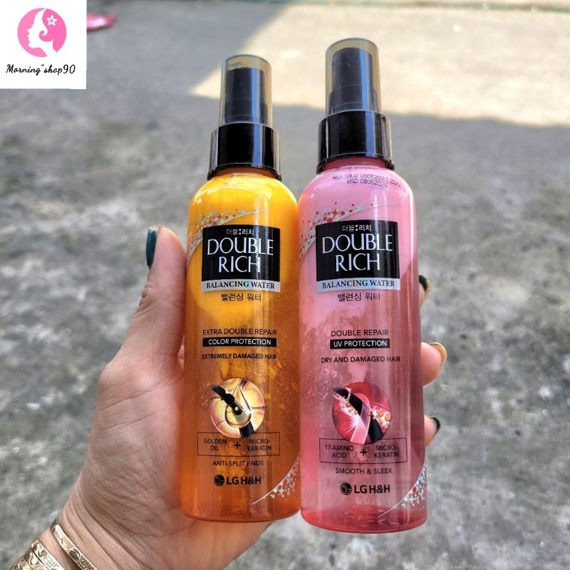 XỊT DƯỠNG TÓC DOUBLE RICH DÀNH CHO TÓC UỐN NHUỘM HƯ TỔN ( có 2 màu vàng- hồng)