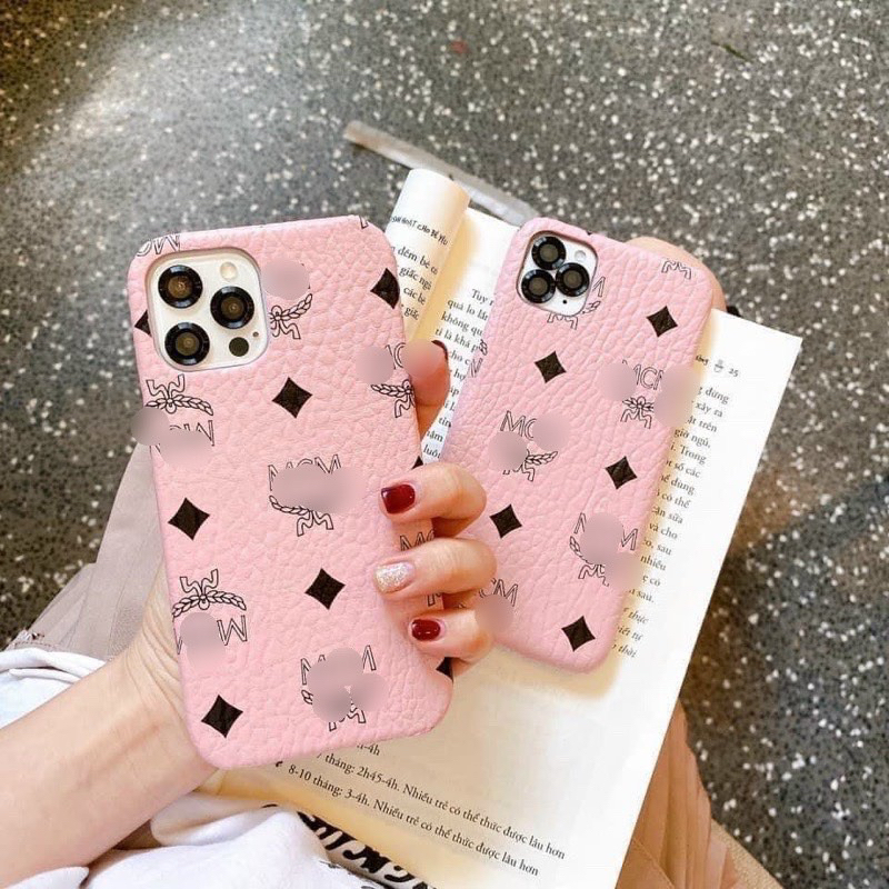 Ốp da IPhone MCM siêu sang - ốp cứng mcm 7plus/ X / Xsmax / 11/ 11pro /11promax/12 /12pro /12promax/13/13PROMAX/14/14