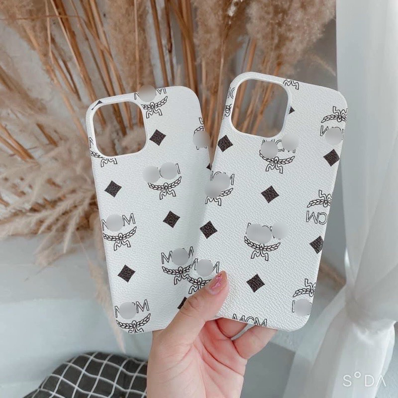 Ốp da IPhone MCM siêu sang - ốp cứng mcm 7plus/ X / Xsmax / 11/ 11pro /11promax/12 /12pro /12promax/13/13PROMAX/14/14