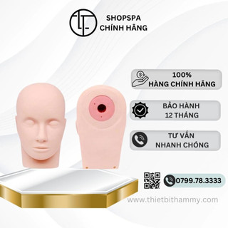 Đầu manocanh silicon mềm, đầu canh tập nối mi, massage trong spa,tmv