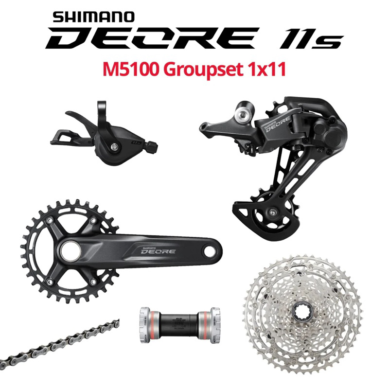 Bộ Groupset SHIMANO DEORE M5100 1x11