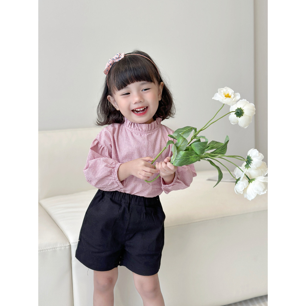 Áo Bé Gái Tay Dài Cổ Bèo Đứng - LIZZY TOP - TOC014&TOC015 - SAOLA KIDS CLOTHING