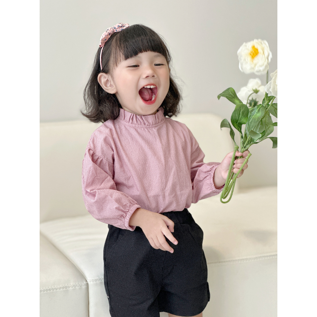 Áo Bé Gái Tay Dài Cổ Bèo Đứng - LIZZY TOP - TOC014&TOC015 - SAOLA KIDS CLOTHING