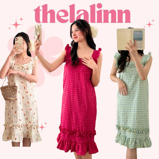 Đầm cánh tiên phối bèo đũi xốp hoạ tiết xinh xắn. Đầm ngủ nhiều hoạ tiết dễ thương