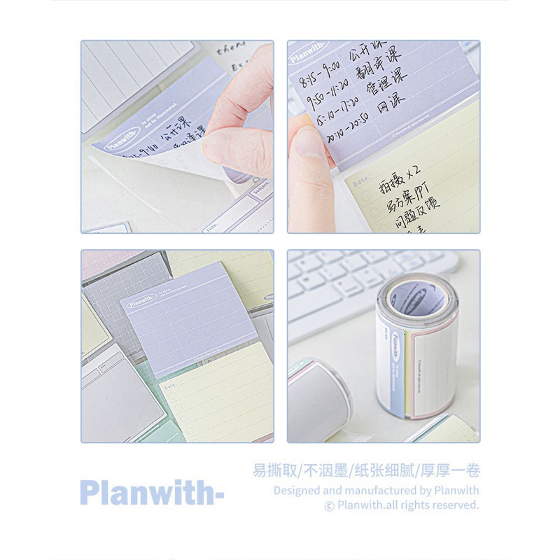 Cuộn sticky note 60 giấy màu pastel