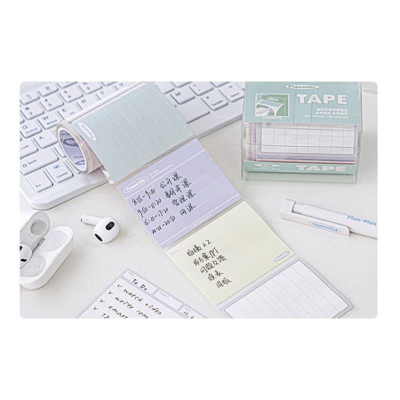 Cuộn sticky note 60 giấy màu pastel