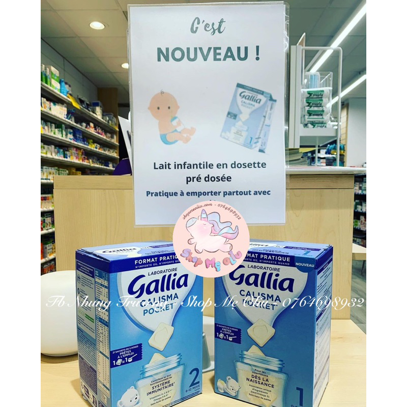 [DATE T9/24- HỘP 24 THANH]-Sữa Gallia thanh nội địa Pháp cho bé từ sơ sinh