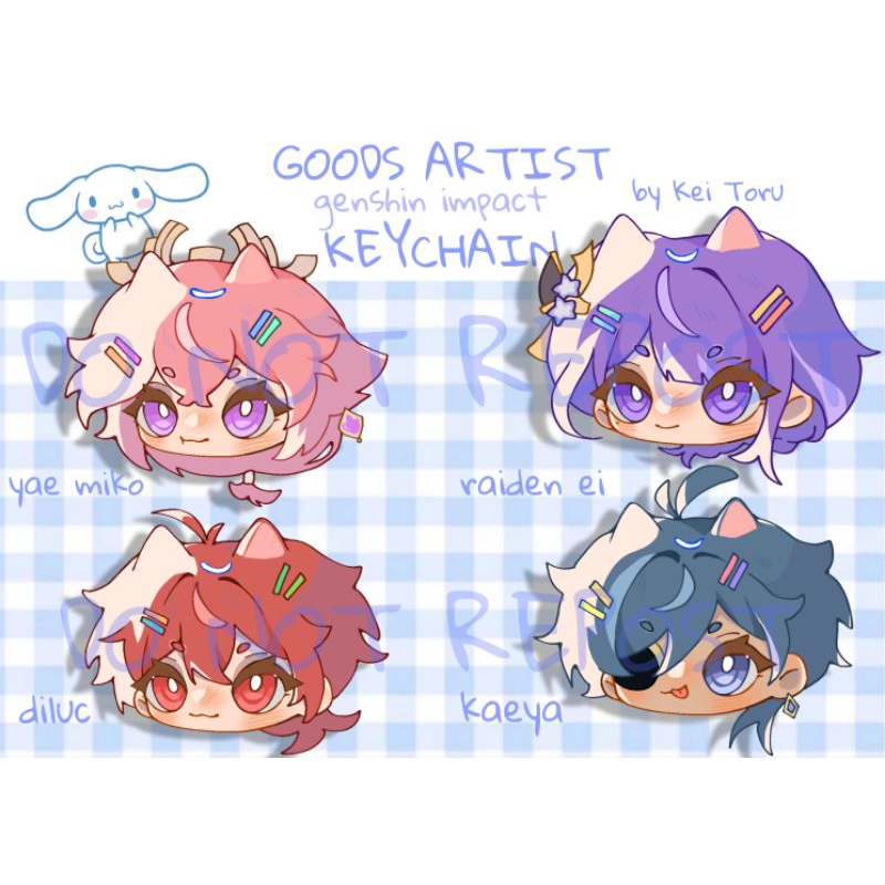 Móc khoá Genshin Impact Chibi