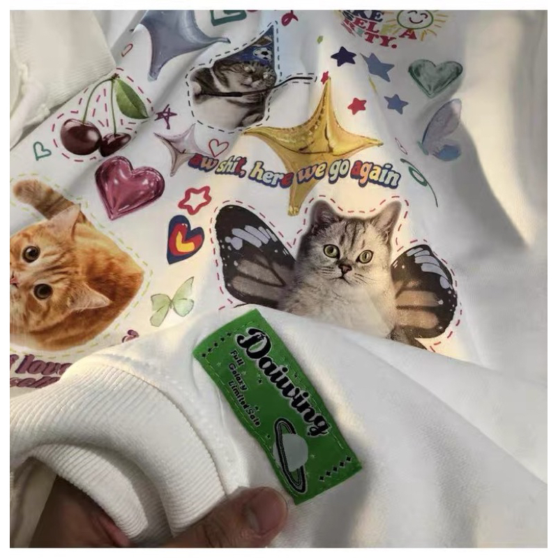 Áo sweater Daiwing mèo dễ thương