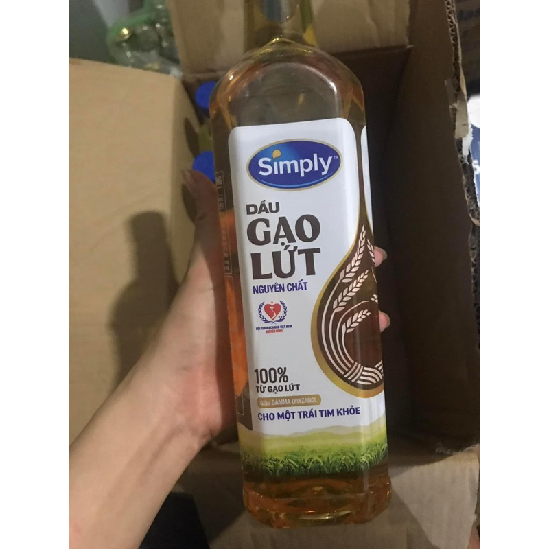 Dầu ăn simply đậu nành 1L