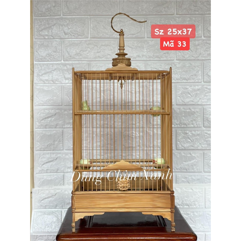 Lồng chim hút mật , lồng khuyên vuông tre già