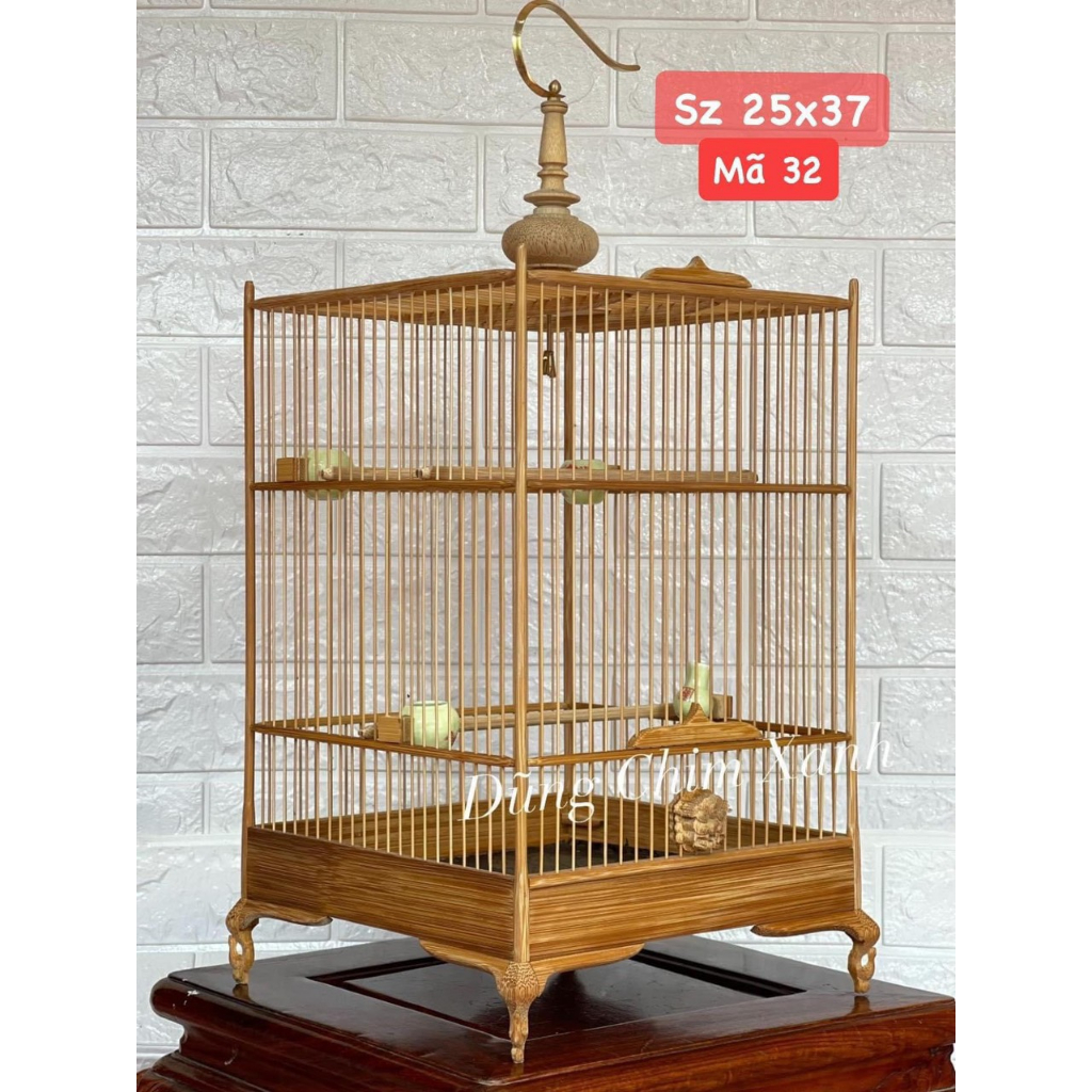 Lồng chim hút mật , lồng khuyên vuông tre già