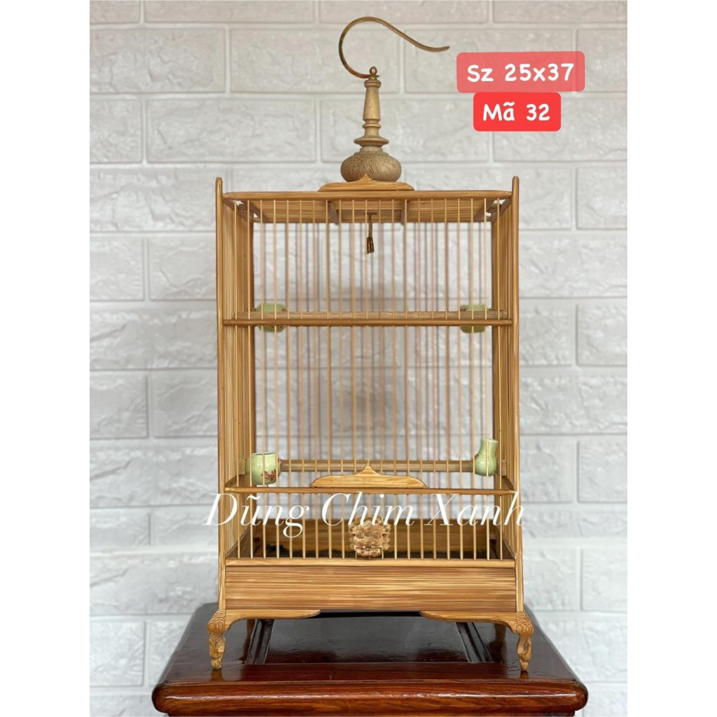 Lồng chim hút mật , lồng khuyên vuông tre già