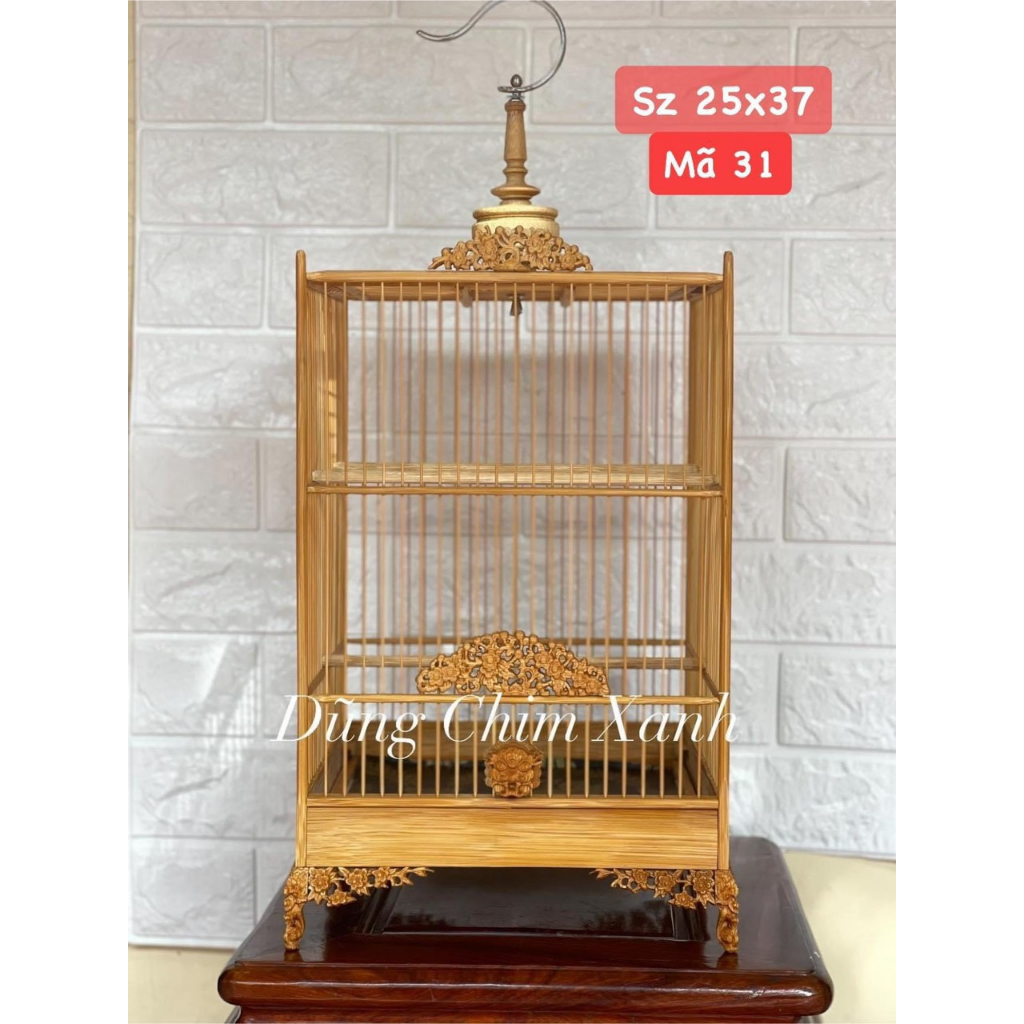 Lồng chim hút mật , lồng khuyên vuông tre già