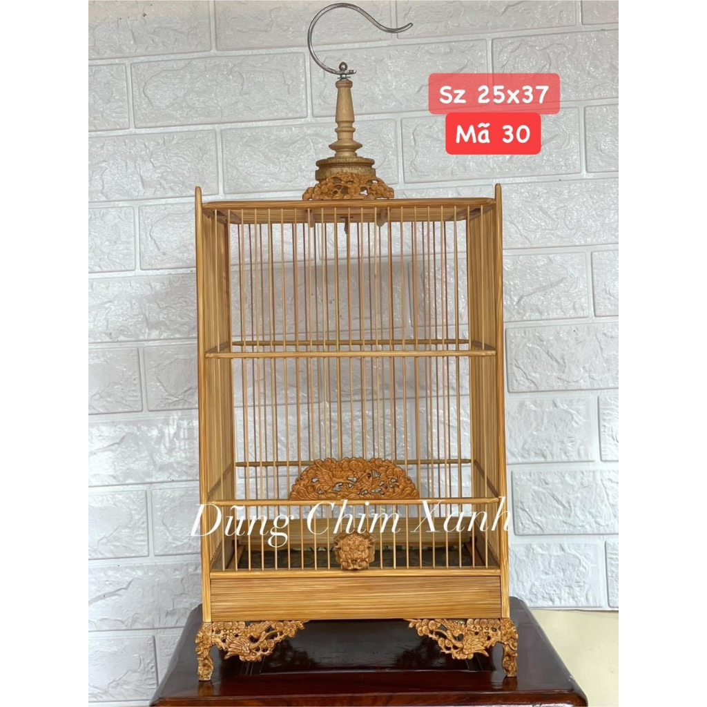 Lồng chim hút mật , lồng khuyên vuông tre già
