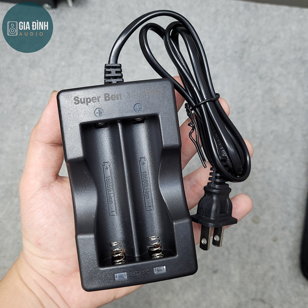 Dock sạc pin 18650, Sạc 2 pin cùng lúc, Cắm trực tiếp điện 100~240VAC - Chính Hãng