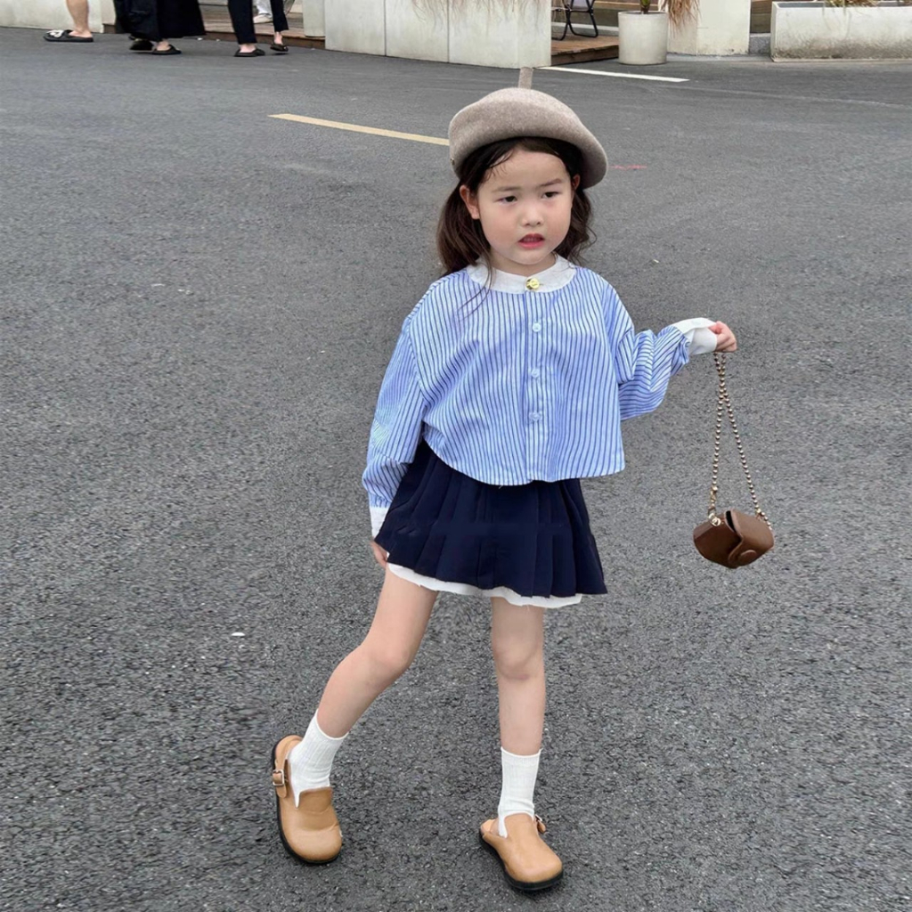 Bộ chân váy xếp ly học sinh cho bé gái đi học từ 10-28kg