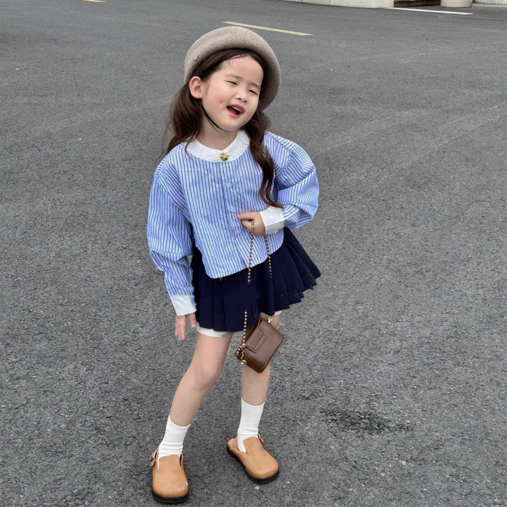 Bộ chân váy xếp ly học sinh cho bé gái đi học từ 10-28kg