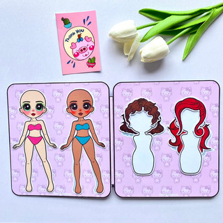 BST thời trang Hello Kitty - Búp bê giấy