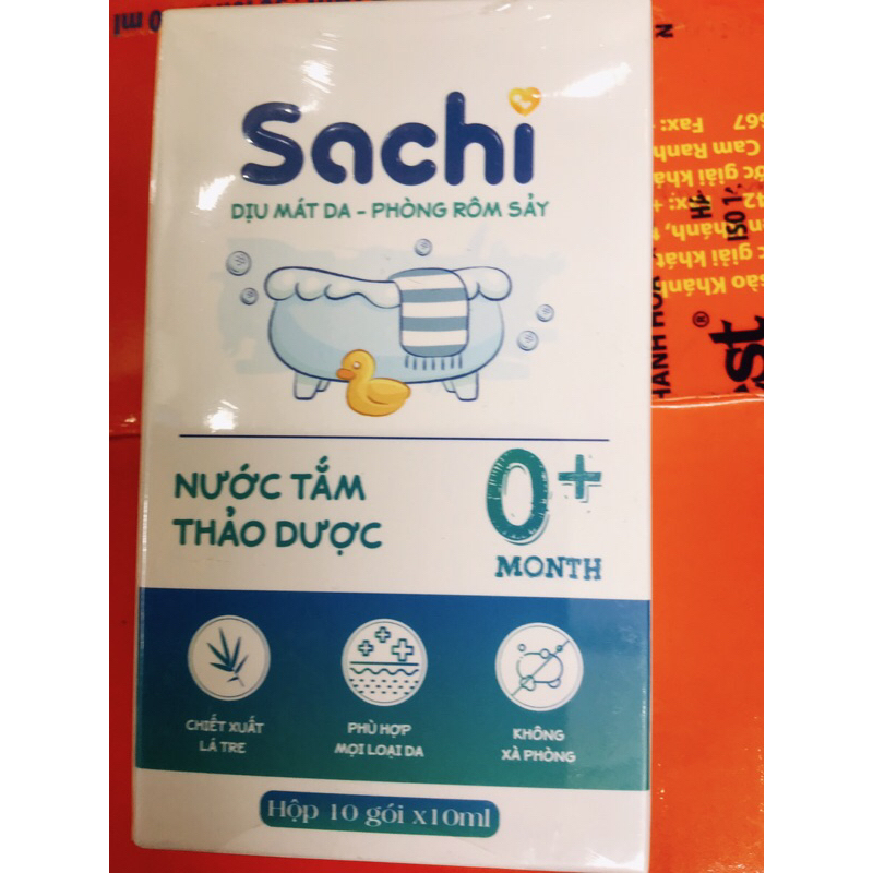 Gạc rơ lưỡi Sachi , Khăn lau hạ sốt 0m+ & 3m+ SACHI , Nước tắm thảo dược Sachi , kem bôi đa năng sachi .