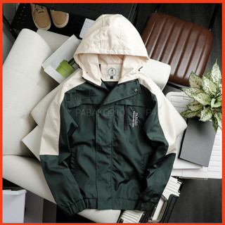 Áo khoác dù phối nón [PAPA_KG10] 3 màu 5 size