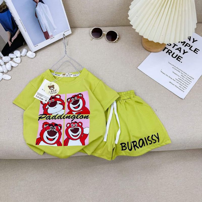 Set coton tàu cho bé gái từ 8 đến 20kg