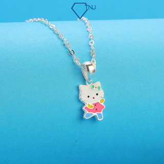 Dây chuyền bạc cho bé gái hình Hello kitty ngộ ngĩnh, cá tính DTN0032 - Trang Sức TNJ