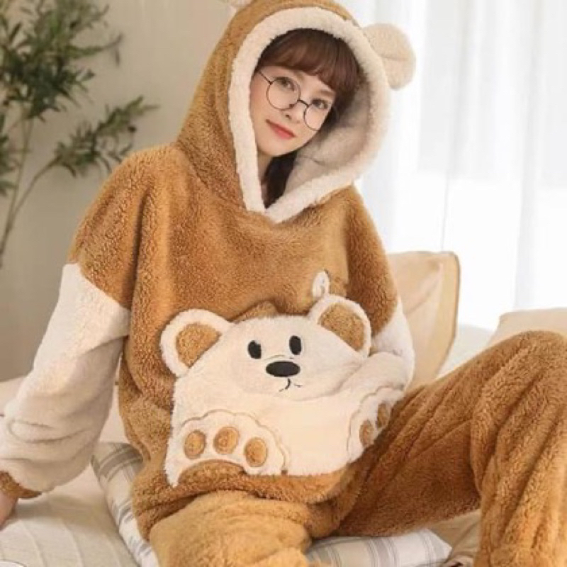 Set Bộ Gấu Lông Thỏ