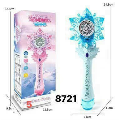 Gậy phép thuật phun bong bóng, gậy bong bóng có cánh đồ chơi công chúa cho bé trung thu.