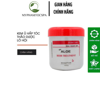 Kem ủ tóc lô hội aloe herb treatment sophia 1000g myphamtocspa