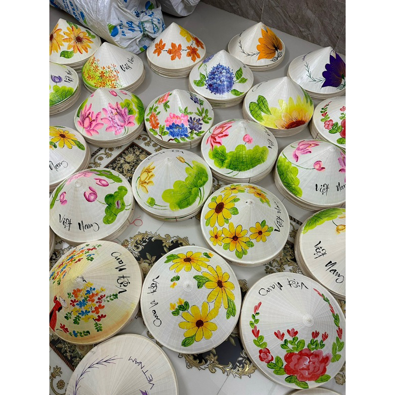 Combo 3 nón hoạ tiết hoa bất kì