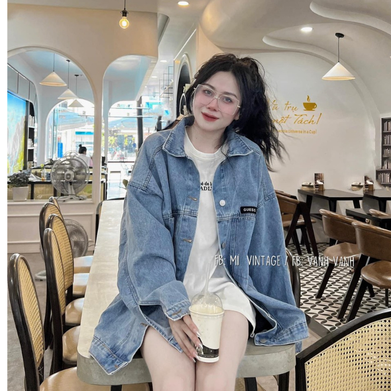 Áo Khoác Bò cho nam nữ phối màu siêu sang hot nhất 2023. | BigBuy360 - bigbuy360.vn