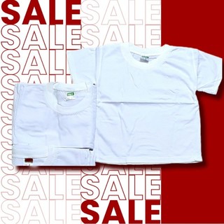 Áo thun trắng cổ tròn cotton bossini