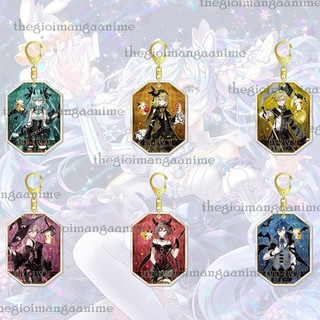 Móc khóa VOCALOID ver TỬ THẦN mica trong acrylic in hình miku rin len kaito luka meiko anime chibi