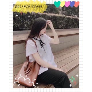 BIGSIZE Áo sơ mi cổ bèo bigsize - Sơ mi nữ bigsize