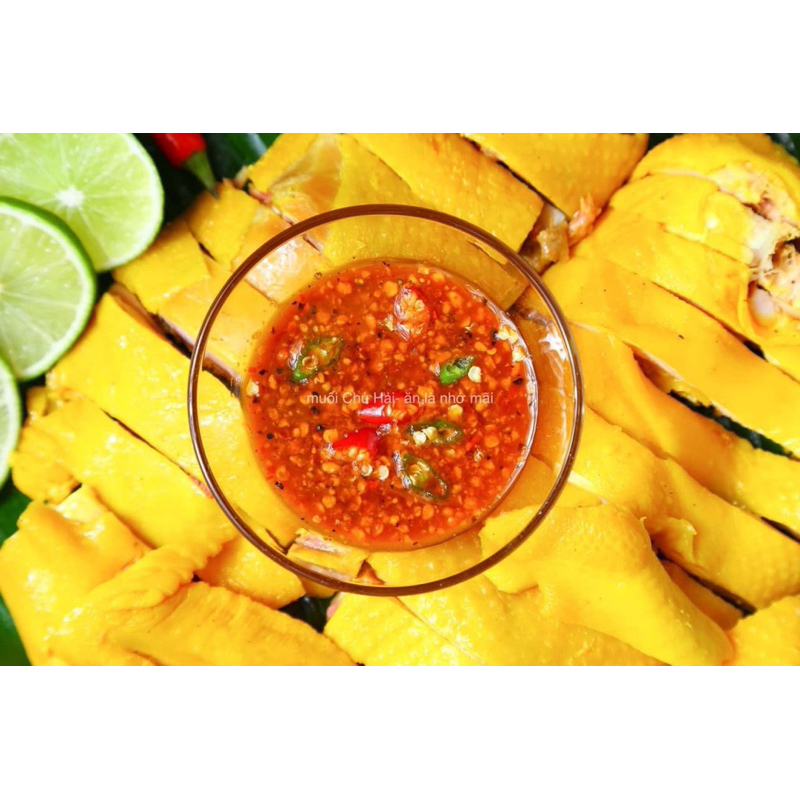 Sốt Muối Chú Hải cay vừa500g- tặng 1b bánh tráng 100g