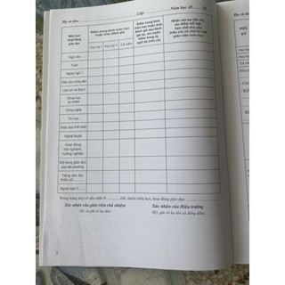 Học Bạ Trung Học Cơ Sở Mẫu Mới ( 19x26.5 Cm )