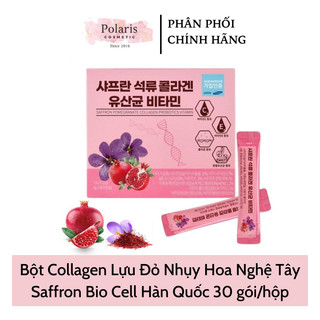 Collagen Lựu Đỏ Bio Cell Nghệ Tây Saffron Hàn Quốc