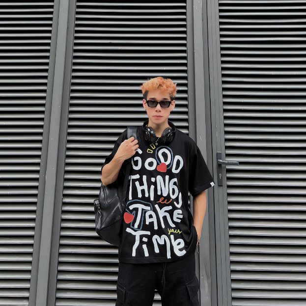 Áo thun The Xide áo phông unisex hình in form rộng chất cotton 2 chiều định lượng 250gr co giãn