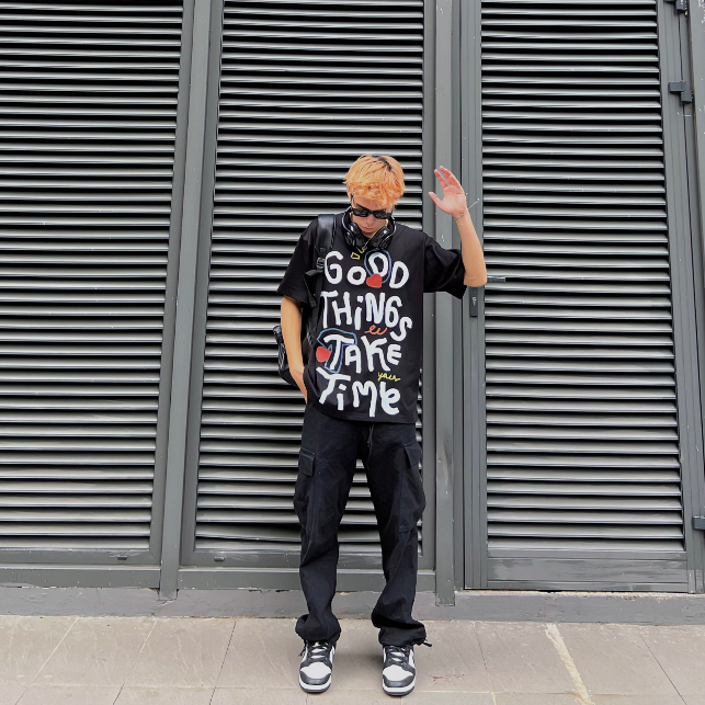 Áo thun The Xide áo phông unisex hình in form rộng chất cotton 2 chiều định lượng 250gr co giãn