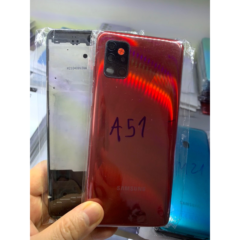 Bộ xương vỏ zin Samsung A51  / Có mã kèm khay sim