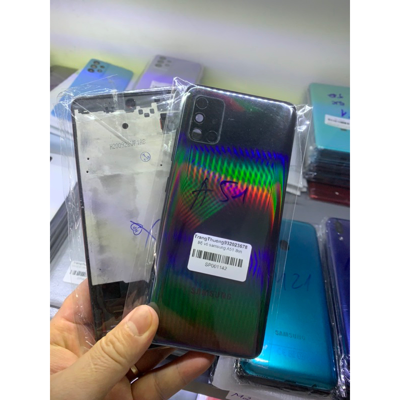 Bộ xương vỏ zin Samsung A51  / Có mã kèm khay sim