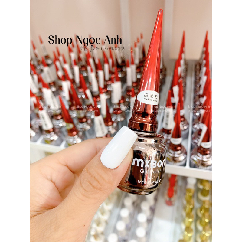 Sơn lẻ Mixbon 4màu TRẮNG,Đen,nước gạo,trắng ngà