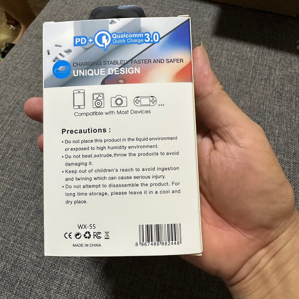 Củ sạc nhanh 2 trong 1 BAOAN PD 25W 1 cổng Typ c 1 cổng USB sạc nhanh không nóng máy